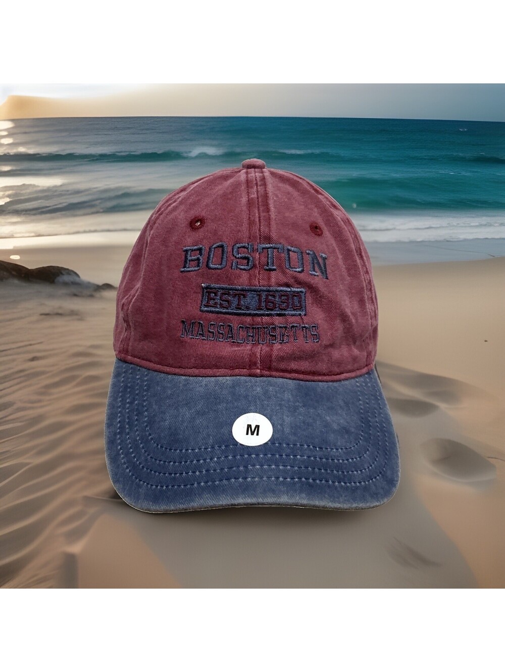 Boston Massachusetts Seafood American Revolution NBA MLB NHL Baseball Cap Hat